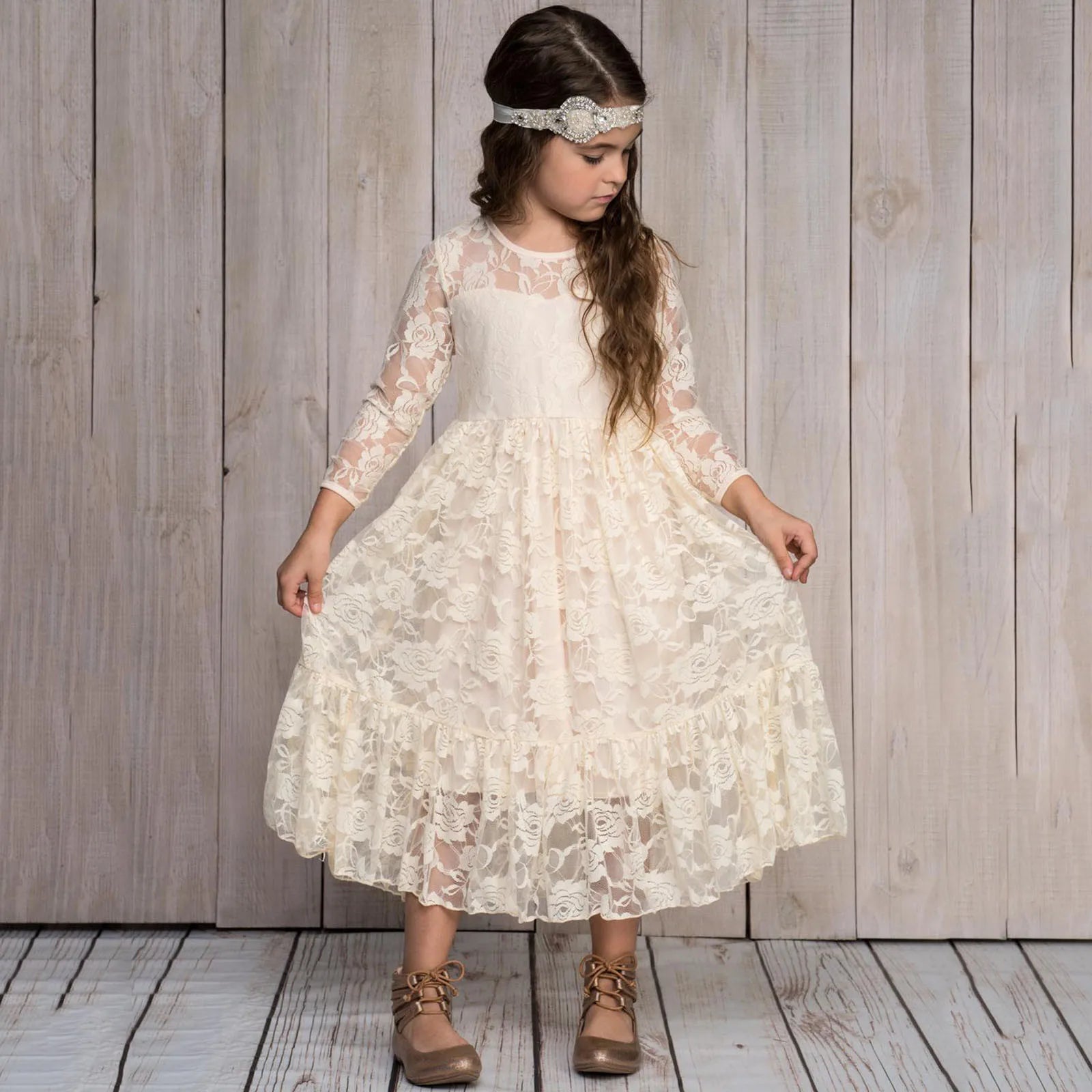 Girl Birthday Lace Dress